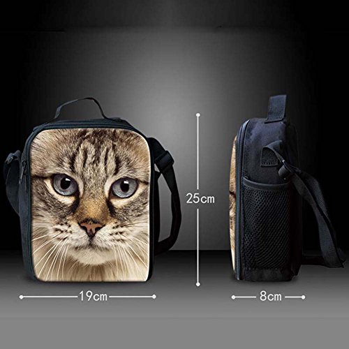 INSTANTARTS Fire Baseball Shoulder Backpack Kindergarten Set Pencil Bag with Lunch Box,Combustion