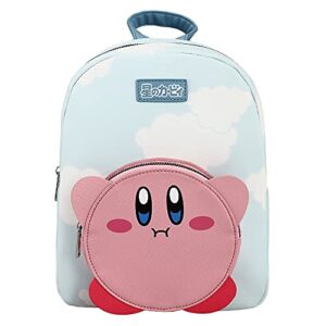 kirby cloud all over print mini backpack with pocket