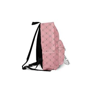 Foydz Tanjirou Nezuko Tomioka Giyuu School Bag Laptop Bag Backpack Travel Small Backpack (Kamdo Nezuko, S)