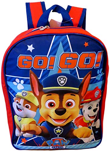 Paw Patrol Boys 15" School Backpack, Red-Blue, Size One_Size