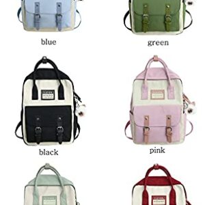 Aesthetic Kawaii Backpack for School (light green)