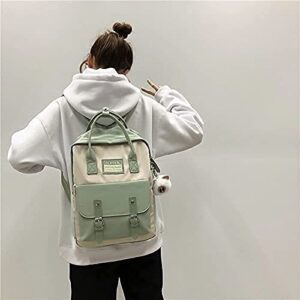 Aesthetic Kawaii Backpack for School (light green)