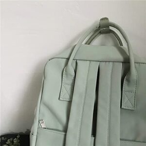 Aesthetic Kawaii Backpack for School (light green)