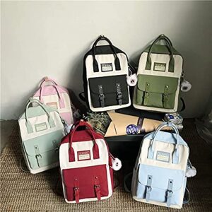 Aesthetic Kawaii Backpack for School (light green)