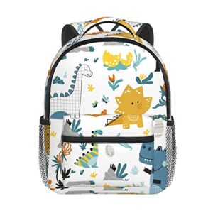 toddler dinosaur backpack for boys girls, 12 inches ideal dinosaur world backpacks for preschool kindergarten bookbag