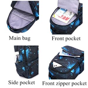 EKUIZAI Lattice Starry Geometric Print Backpack Elementary School Daypack Middle School Students Knapsack Primary Kids Schoolbag