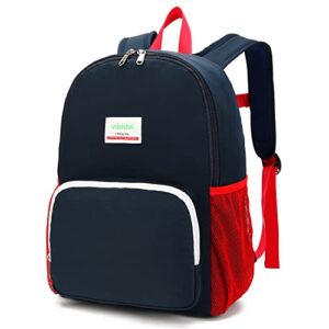 willikiva waterproof backpack for school kids backpack bookbag girls boys lightweight travel bag (blue)