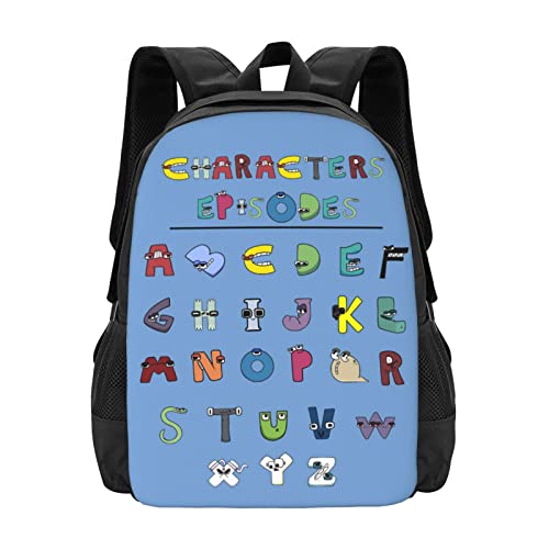 Backpack for School Cartoon Bookbag 3D Double-Side Large Capacity Lightweight Travel Casual Daypack