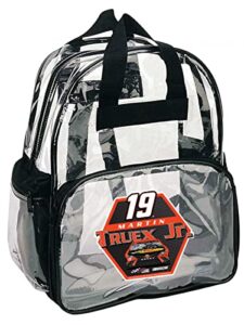 nascar #19 martin truex jr. clear backpack-nascar backpack-new for 2022
