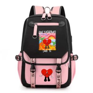 kaeosroa kawaii backpack for school teen girls,cute travel daypack fits 15.6 inch laptop backpack with usb charging port headphone jack,college school backpack for women (color1)