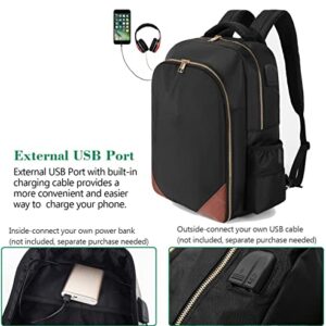 Travel Backpack Bag for Barbers and Hairstylist; Organizer Case for Clippers and Supplies Travel Bag for Barbers Tools with USB Port with PU