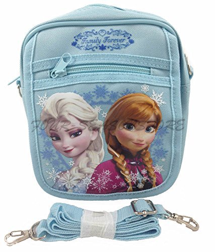 Disney Frozen Queen Elsa Camera Bag Case Little Girl Bag Handbag Licensed - Baby Blue