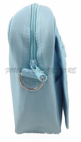 Disney Frozen Queen Elsa Camera Bag Case Little Girl Bag Handbag Licensed - Baby Blue