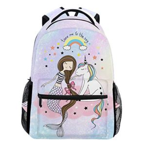 Wamika Mermaid Dab Unicorn Kids Backpack School Bookbags Girls Boys