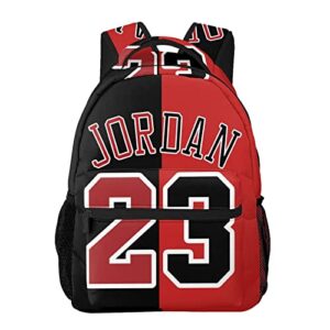 jordan 23 basketball backpack laptop travel book bag lightweight daypack for men women teens, one size