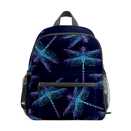 ZGONOHYE Girls Cute Mini Backpack Blue Dragonfly Small Backpack School Bag Lightweight Preschool Backpacks Fashion Backpack Purse for Women Travel Bag Daypack for Girls Boys