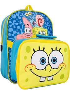 spongebob squarepants kids backpack and lunchbag multicolor