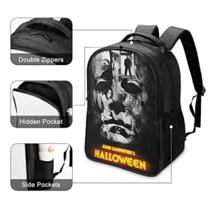 Fashion 16 Inch Backpack Halloween Michael Myers Rucksack Daypack Backpacks Bookbag Bag Daypack for Boys Girls