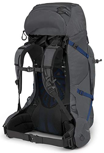 Osprey Aether Plus 70 Men's Backpacking Backpack Eclipse Grey, Large/X-Large