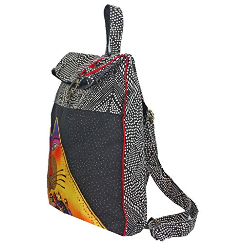 Women's Laurel Burch, A Bunch Of Love Backpack BLACK MULTI NS