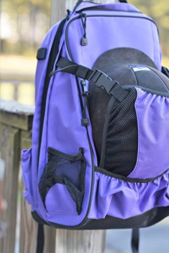 Huntley Equestrian Backpack, Purple, One Size