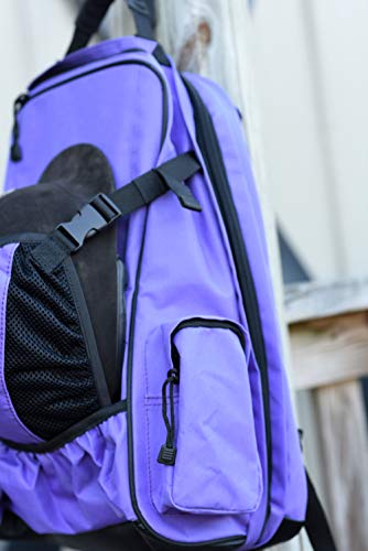 Huntley Equestrian Backpack, Purple, One Size