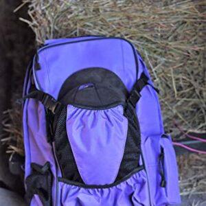 Huntley Equestrian Backpack, Purple, One Size