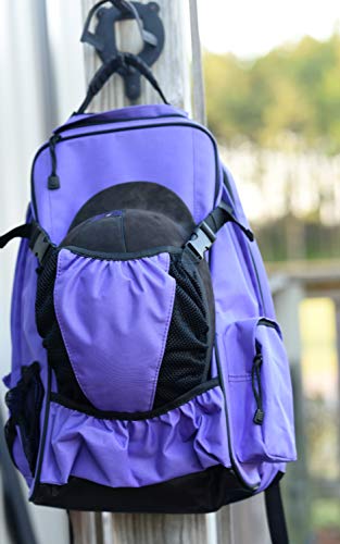 Huntley Equestrian Backpack, Purple, One Size