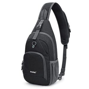 g4free rfid sling bag crossbody sling backpack small chest shoulder backpack men women hiking outdoor(dark gray)