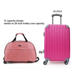 Rolling Backpack, Waterproof Wheeled Backpack, Carry-on Trolley Suitcase Business Backpack with Wheels, Fit 15 inch Notebook