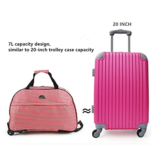 Rolling Backpack, Waterproof Wheeled Backpack, Carry-on Trolley Suitcase Business Backpack with Wheels, Fit 15 inch Notebook