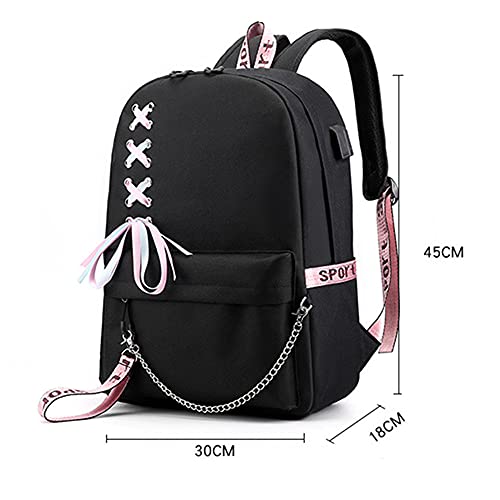 COSABZ Anime Komi Cant Communicate Komi Shouko Backpack Komi San Excited Cosplay Ribbon Backpack (4)