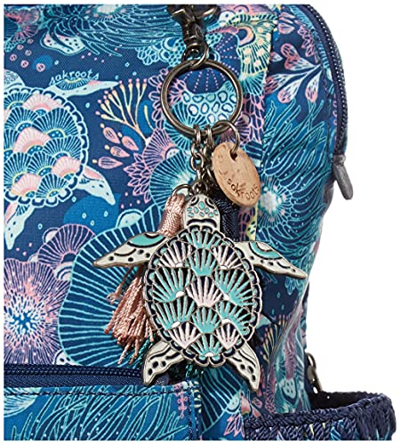 Sakroots womens Eco-twill Loyola Convertible Backpack, Royal Blue Seascape, One Size US