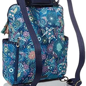 Sakroots womens Eco-twill Loyola Convertible Backpack, Royal Blue Seascape, One Size US