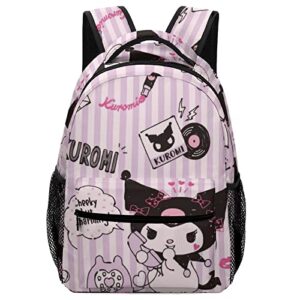 zqiyhre kawaii ku-romi backpack diy anime small laptop backpack travel backpack for teen