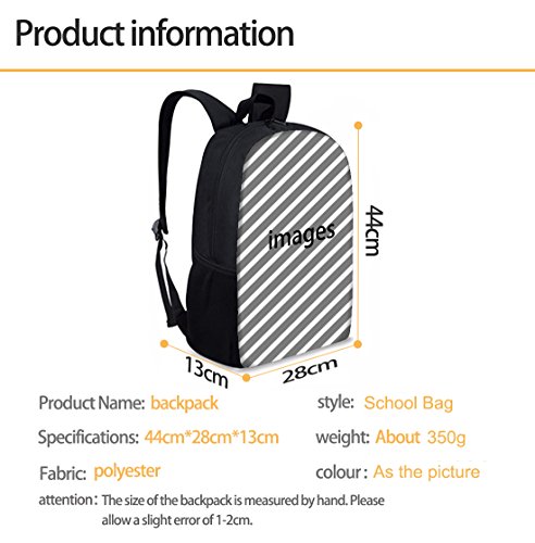 Mumeson Teenagers Backpack Bookbag Soccer Print Daypack for Sport Outdoor Travel Double Zipper Closure Schoolbags Back to School 17 inch Backpacking