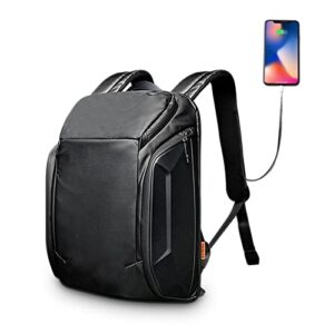 tajezzo laptop backpack fit 15.6 inch notebook with usb charging port durable 20l travel backpack business daypack