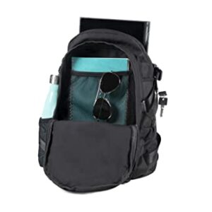 DIME BAGS Omerta Transporter Backpack | Carbon Filter Lined Bag with Heavy-Duty Lock (Black)