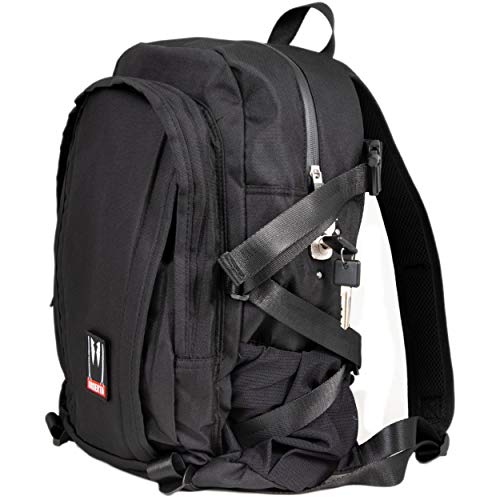 DIME BAGS Omerta Transporter Backpack | Carbon Filter Lined Bag with Heavy-Duty Lock (Black)