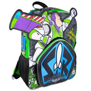 toy story buzz lightyear die cut 3d character design 16″ backpack