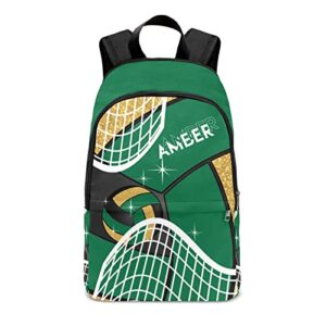 xozoty printed volleyball dark green backpack for sport hiking nylon waterproof bookbag