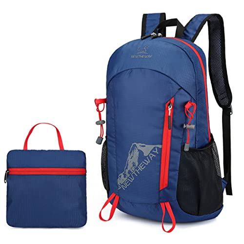 Hiking Backpack Ultralight Foldable Backpack Travel Camping Daypack Outdoor Sports Backpack Dark Blue