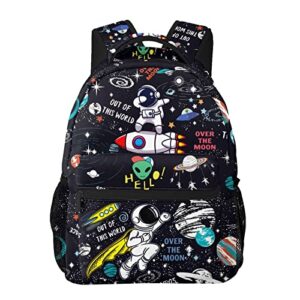 space astronaut rocket backpack for boys men adjustable strap travel laptop backpack outdoor daypack for men women