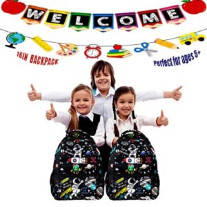 Space Astronaut Rocket Backpack for Boys Men Adjustable Strap Travel Laptop Backpack Outdoor Daypack for Men Women