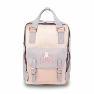 doughnut school bag casual backpack, 16l college laptop daypack for men women water resistant travel rucksack for high school middle bookbag for girls