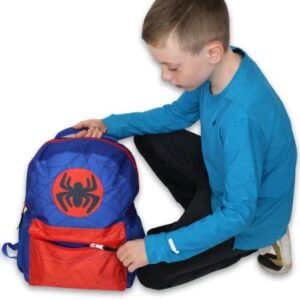 Marvel Spider-Man Spidey and Friends Boys Girls 16" School Backpack (One Size, Blue/Red)