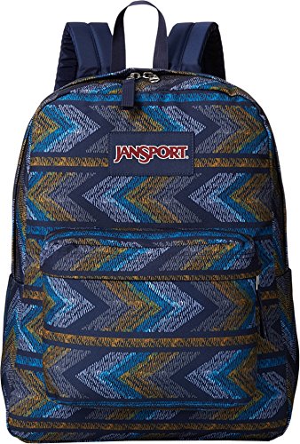 JanSport Unisex Superbreak? Navy Moonshine Chevrons Backpack