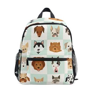 tropicallife toddler bag for girls boys, kids backpack, preschool nursery travel bag (dog)