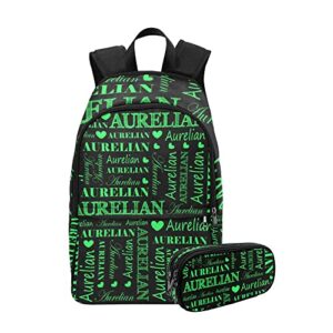 keepassion custom backpacks with name for student personalized name school bookbag for girls boys custom travel backpack