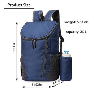 Unisex foldable backpack portable backpack hiking travel backpack wear-resistant waterproof backpack outdoor sports backpack(grey)